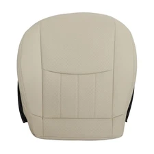 Driver Side Bottom Replacement Perforated Leather Beige Light Seat Cover Tan