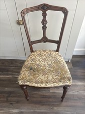 Chippendale Style Carved Mahogany Dining or Bedroom Chair | Antique