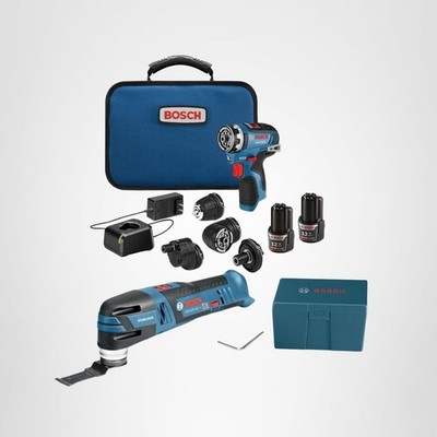 Bosch GXL12V-270B22-RT 12V MAX Multi-Tool Drill Driver Kit New USA