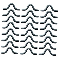 24 Pack 3-3/4" x 1-1/2" Weld On Trailers Safety Chain Clip, Steel Weldable 