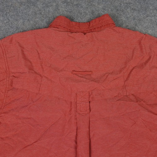 ExOfficio Shirt Mens Large Red Button Up Long Sleeve Performance Outdoor Pockets - Picture 8 of 13