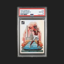 2024 Panini Donruss - Downtown! Jayden Daniels #16 (RC) PSA 10