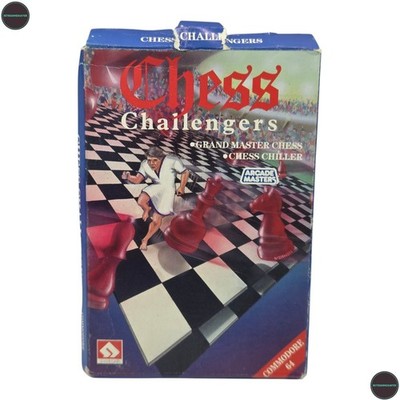 Chess Challengers Commodore 64 C64 Disk Spiel Big Box CIB