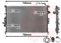 VAN Wezel MotorküHler WasserküHler *** IR Plus *** 18002425 FüR Ford Mondeo MAX