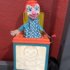 jack in the box vintage 1976 toy collectible rare Mattel Works / Faded Box