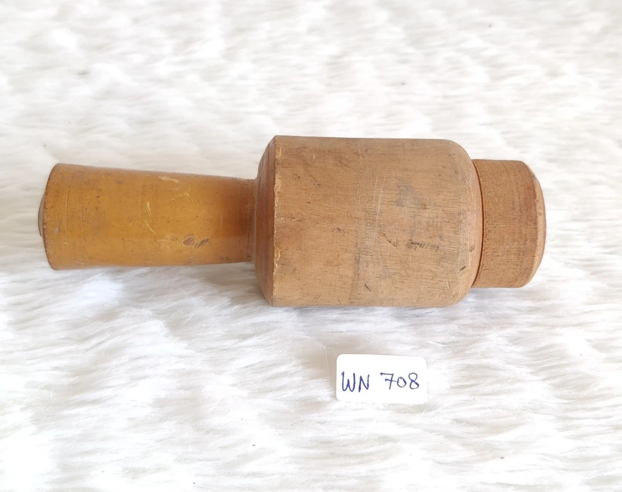 1920s Vintage Early Unique Handmade Big Size Wooden Pestle Home Decorative WN708