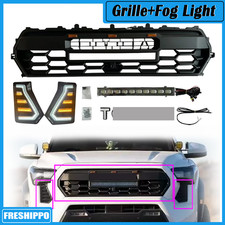 For Tacoma 2024-2025 Front Bumper Grille With Light Barfog Lights Grill Set For Tacoma 2024-2025 Front Bumper Grille With Light Barfog Lights Grill Set