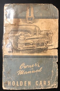 FJ FX 1953 1956 HOLDEN Owners Manual SEDAN & UTE March 1955 Print 7408268