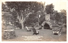 RPPC Riviera Botanical Gardens S. Miami FL Outdoor Living Room Fireplace 1940s