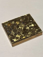 Vintage S.F. Co 5TH Fifth Avenue Powder Compact Gold Mosiac