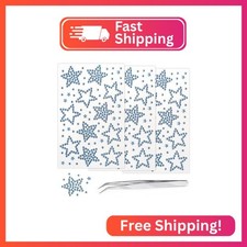 3Sheets Star Gem Stickers Jewels for Crafts, Face Makeup - Self Adhesive Rhinest