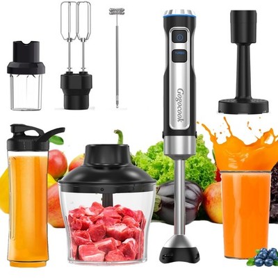 Immersion Blender Handheld 8 in 1 Hand Blender, Electric Blender Max 1000W Im...