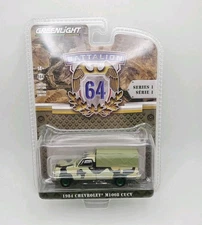 2022 Greenlight Battalion 64 1984 Chevrolet M1008 CUCV Green Machine Chase