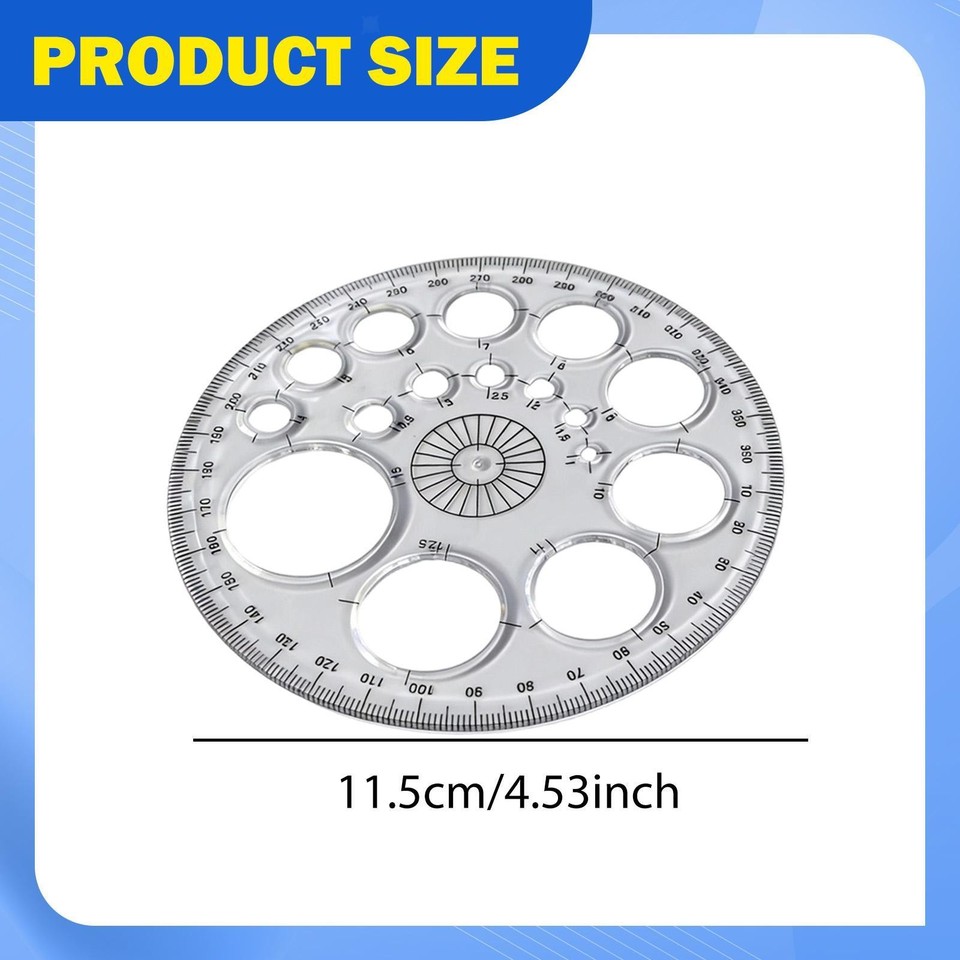 Full Circle Template Office School Supplies Multifunctional Round ...