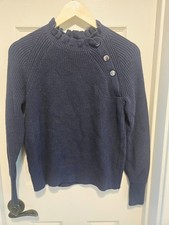 Loft Navy Cable Knit Sweater sz Small