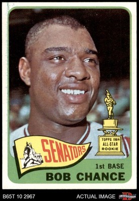 1965 Topps #224 Bob Chance Senators ASR 7.5 - NM+