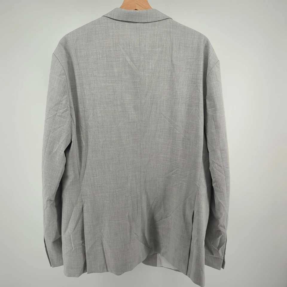 State & Liberty Athletic Fit Stretch Blazer Heathered Light Grey Size 38 READ - Image 3 of 4