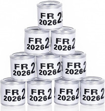 100Pcs Aluminium Pigeon Leg Rings Dove Leg Rings Identify Pigeon Bands with 2026