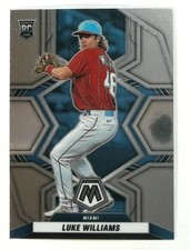 2022 Panini Mosaic #257 Luke Williams Miami Marlins RC Baseball Rookie Card. rookie card picture