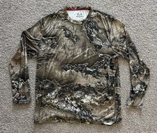 Realtree Shirt Men's XL Long Sleeve Camouflage, Scent Factor Tee