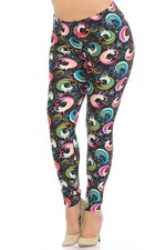 Buttery Smooth Groovy Hip Unicorn Extra Extra Plus Size Leggings - 3X-5X