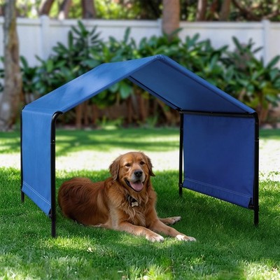 4x4x3' Dog Shade Shelter Sun Rain Protection Canopy, Pet Tent for Outdoor Patio