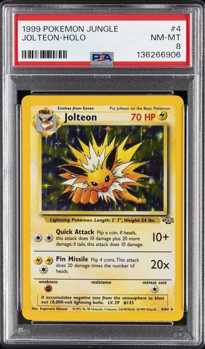 Jolteon Pokémon TCG Professional Sports Authenticator (PSA