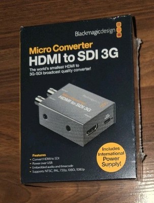 NEW & SEALED Blackmagic Design Micro Converter SDI to HDMI 3G  FAST FREE SHIP!
