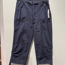 Calvin Klein Performance Women  s Convertible Cargo Capri Pants Pull On Size S