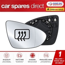 VW GOLF MK7 2012-2020 RIGHT DRIVERS WIDE ANGLE HEATED WING MIRROR GLASS