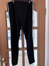 Used New Look Maternity White Side Stripe Leggings Size 12