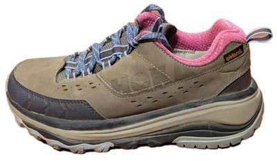 Hoka One One Tor Summit WP Womens 7 Waterproof Hiking Trail Shoes Vibram Brown