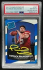 2017 Donruss Patrick Mahomes II Rookie Auto Autograph PSA 8 Authentic Chiefs
