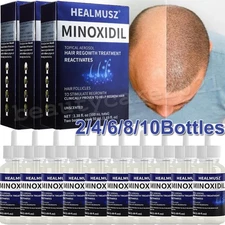 Minoxidil 5% Hair Regrowth Solution Extra Strength Men 2-10 Month Supply Bottles