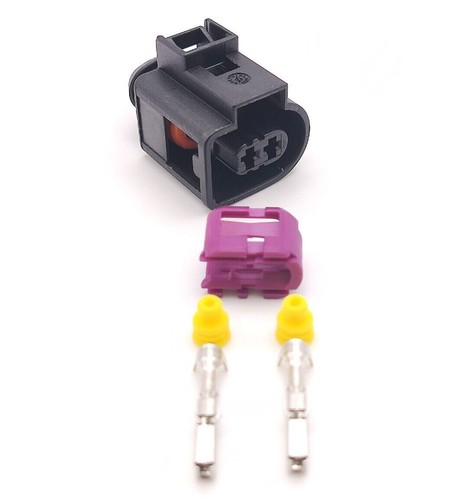 Alternator Connector Plug 2 Pin Repair 4D0971992 Fits VW Audi Skoda Seat - Picture 2 of 14