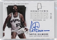 2017 Panini National Treasures Hometown Heroes 97/99 Artis Gilmore Auto HOF 0v5q