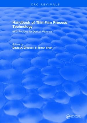 Handbook of Thin Film Process Technology