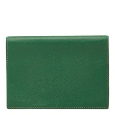 HERMES Agenda GM Green Leather Planner Notebook Cover 1998 B Stamp Vintage