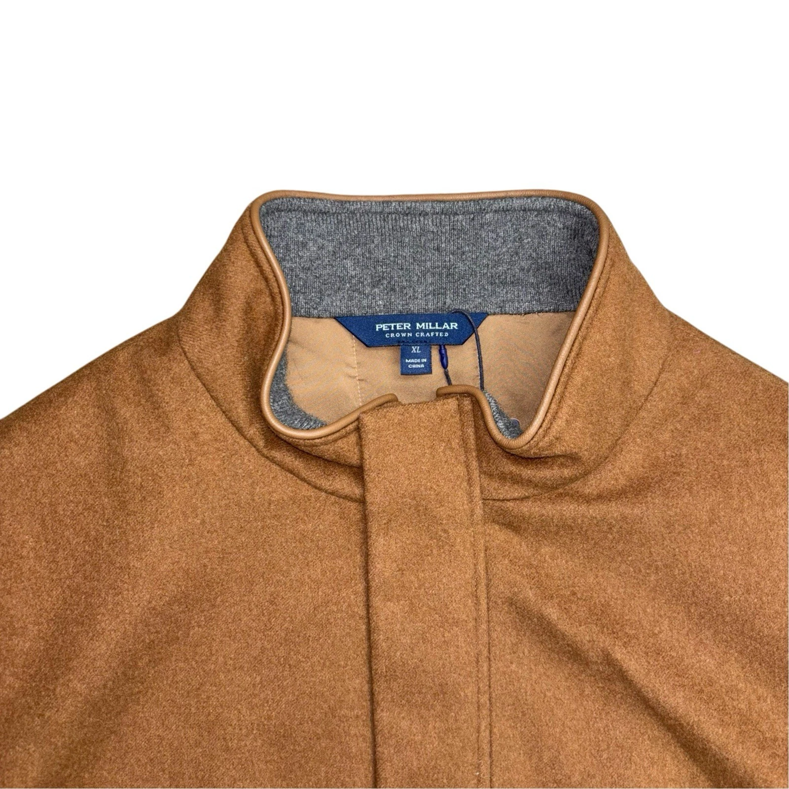 Peter Millar Crown Crafted Tempest Doeskin Wool Brown Jacket, Size XL $1695 NWT - product detail image 2