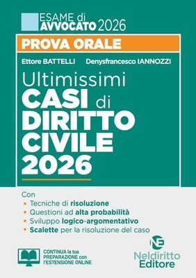 Ettore Battelli Ultimissimi casi di diritto civile per la prova oral (Paperback)