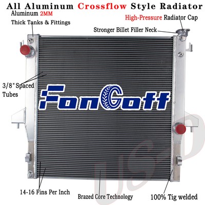 Aluminum Radiator For 2003-2010 2007 Dodge Ram 2500 3500 Cummins 5.9 6.7L