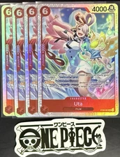 4x One Piece ST23-001 SR Uta - English - Foil - Playset - TCG - NM/M