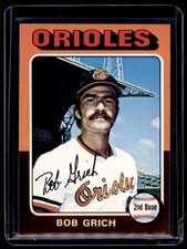 1975 Topps Bob Grich Baltimore Orioles #225 2199
