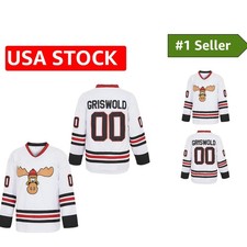 Stylish Long Sleeve Hockey Jersey #00 Movie -...