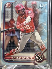 2022 Bowman - Prospects Roismar Quintana #BP-83 Blue Pattern Border /125 (RC)