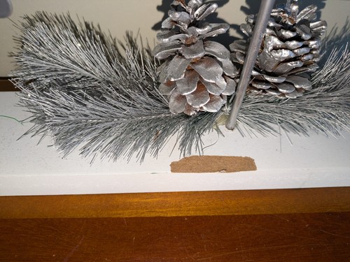 Weihnachten Winter Wünsche Silber Glitzer Ferienhaus Deko 20x15,5" Festlich - Bild 8 von 9