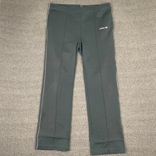 Vintage Adidas Track Pants Mens Medium Gray Trefoil Pocket Sweatpants USA 80s