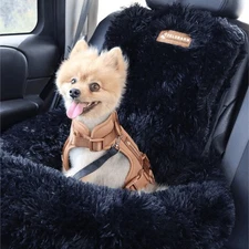 $120 Plush Dark Gray- PELSBARN Small Dog Car Seat Bed – Scandinavian Design
