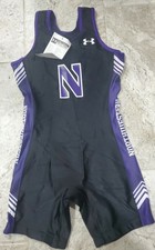 2015 SAMPLE UNDER ARMOUR NORTHWESTERN WILDCATS NCAA Wrestling Singlet Size Large