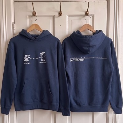 M a l c o l m  T o d d Do That Again Graphic Navy Hoodie